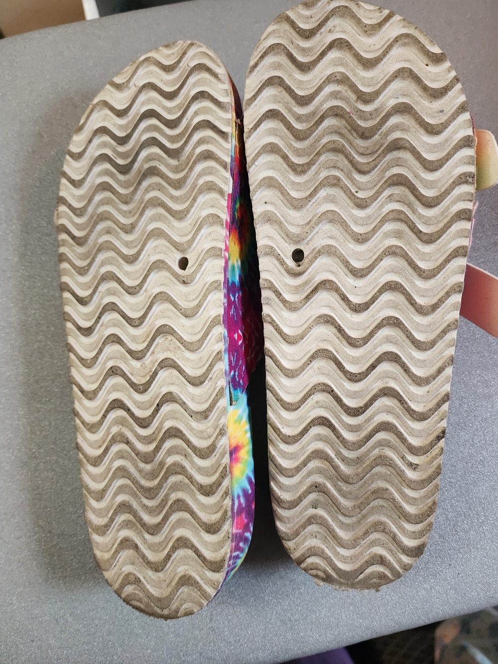 Steve Madden Tie-Dye Double-Buckle Slide Sandals - Picture 3 of 7
